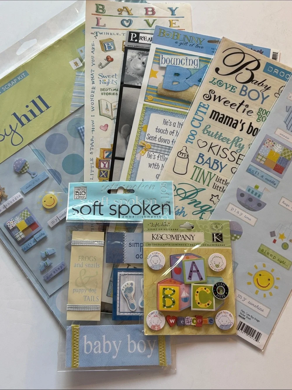 Baby Boy Scrapbook Stickers Baby Boy Scrapbook Embellishment Kit Junk Journal